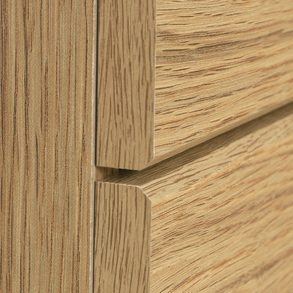 Brown Oak Filing Cabinet - 1-2 Drawer Lateral File