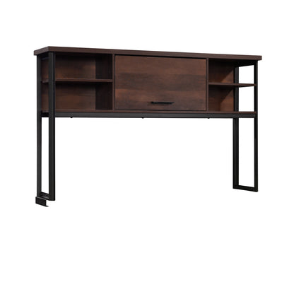 Hutch with Barrister Door, Brown finish