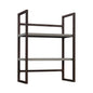 Library Hutch with Modern Design, Brown finish