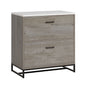 Lateral File with Full-Extension Slides, Brown finish