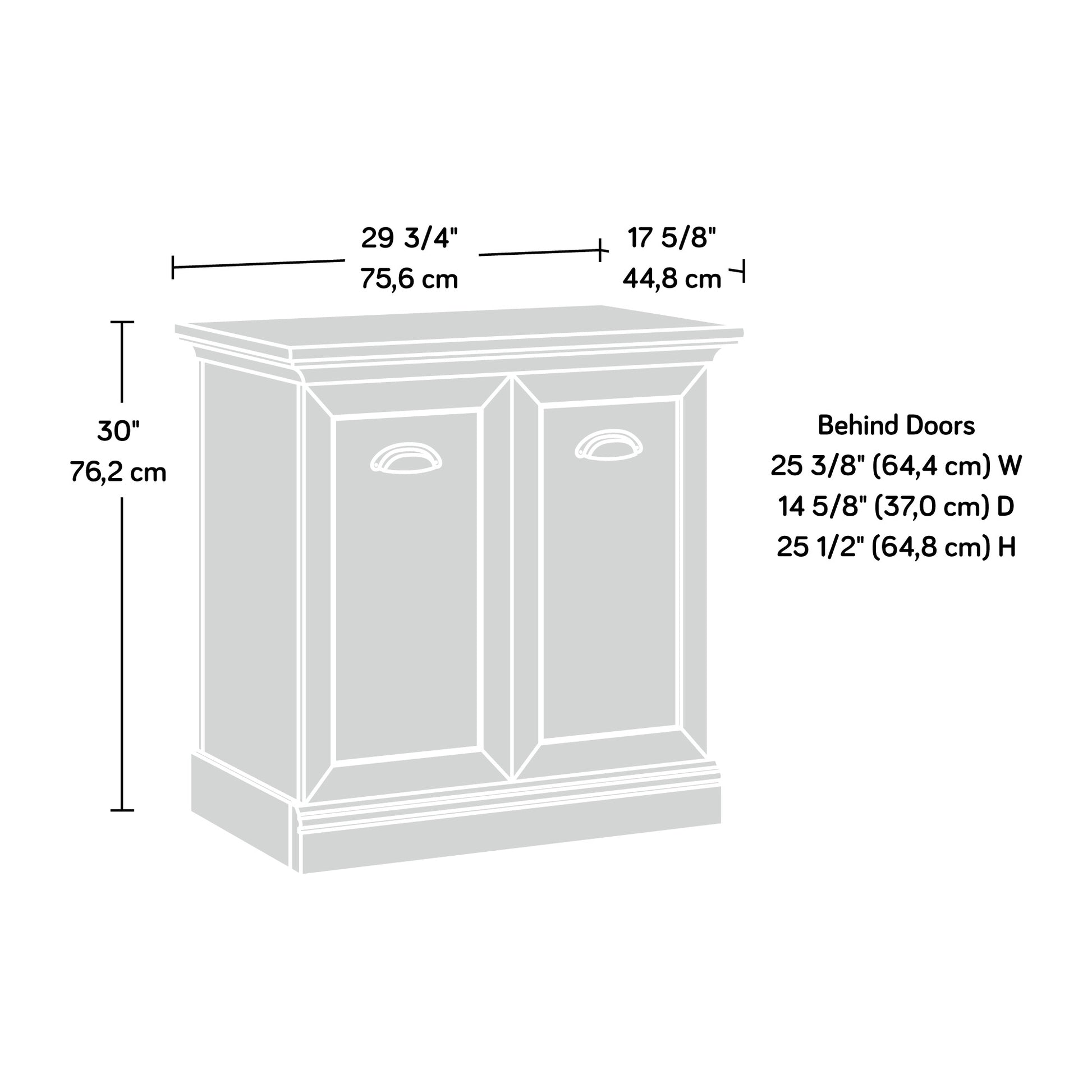 Brown Rustic Freestanding File Cabinet - 1-2 Shelves