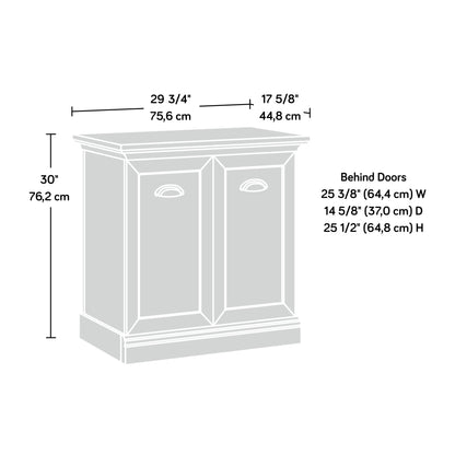 Brown Rustic Freestanding File Cabinet - 1-2 Shelves
