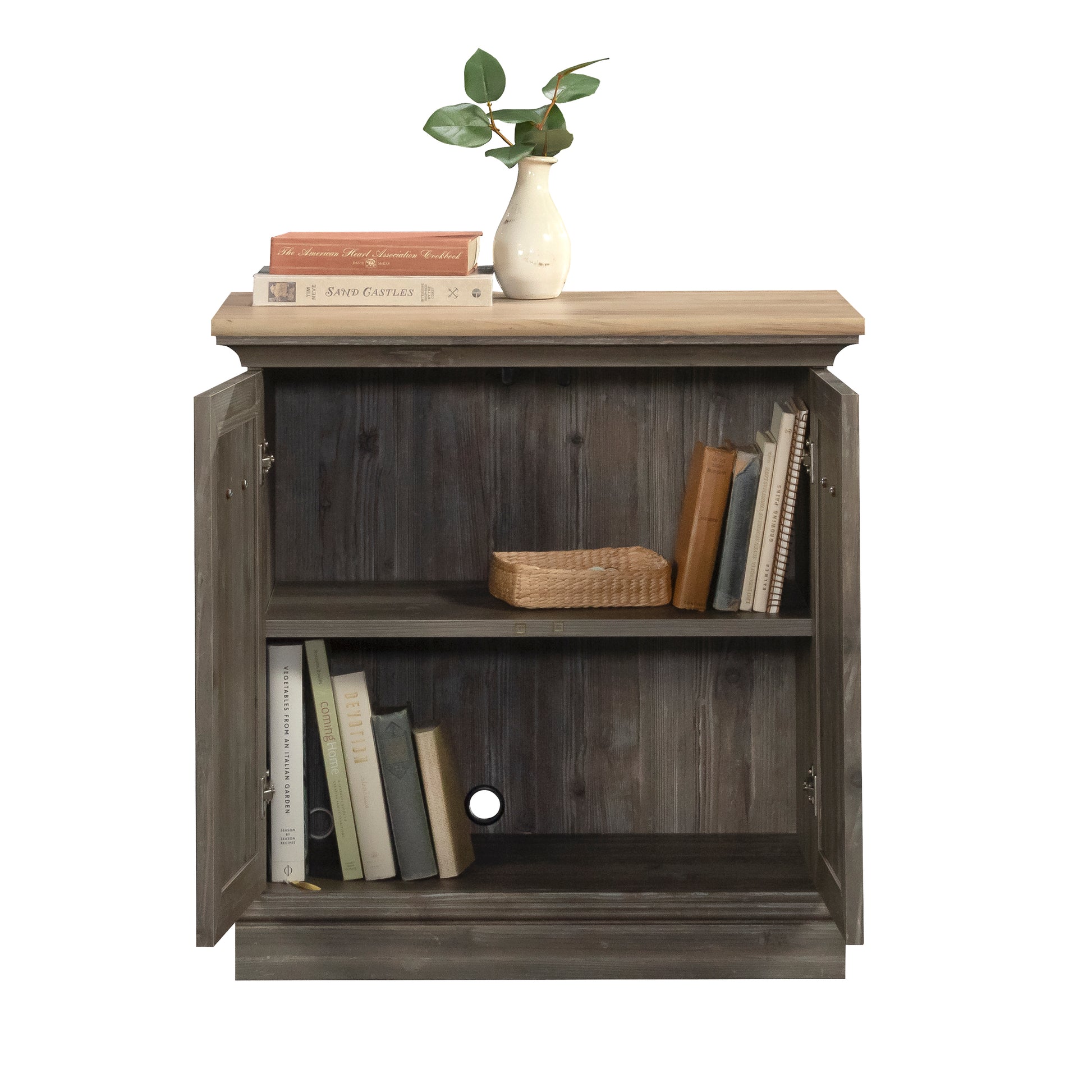 Brown Rustic Freestanding File Cabinet - 1-2 Shelves