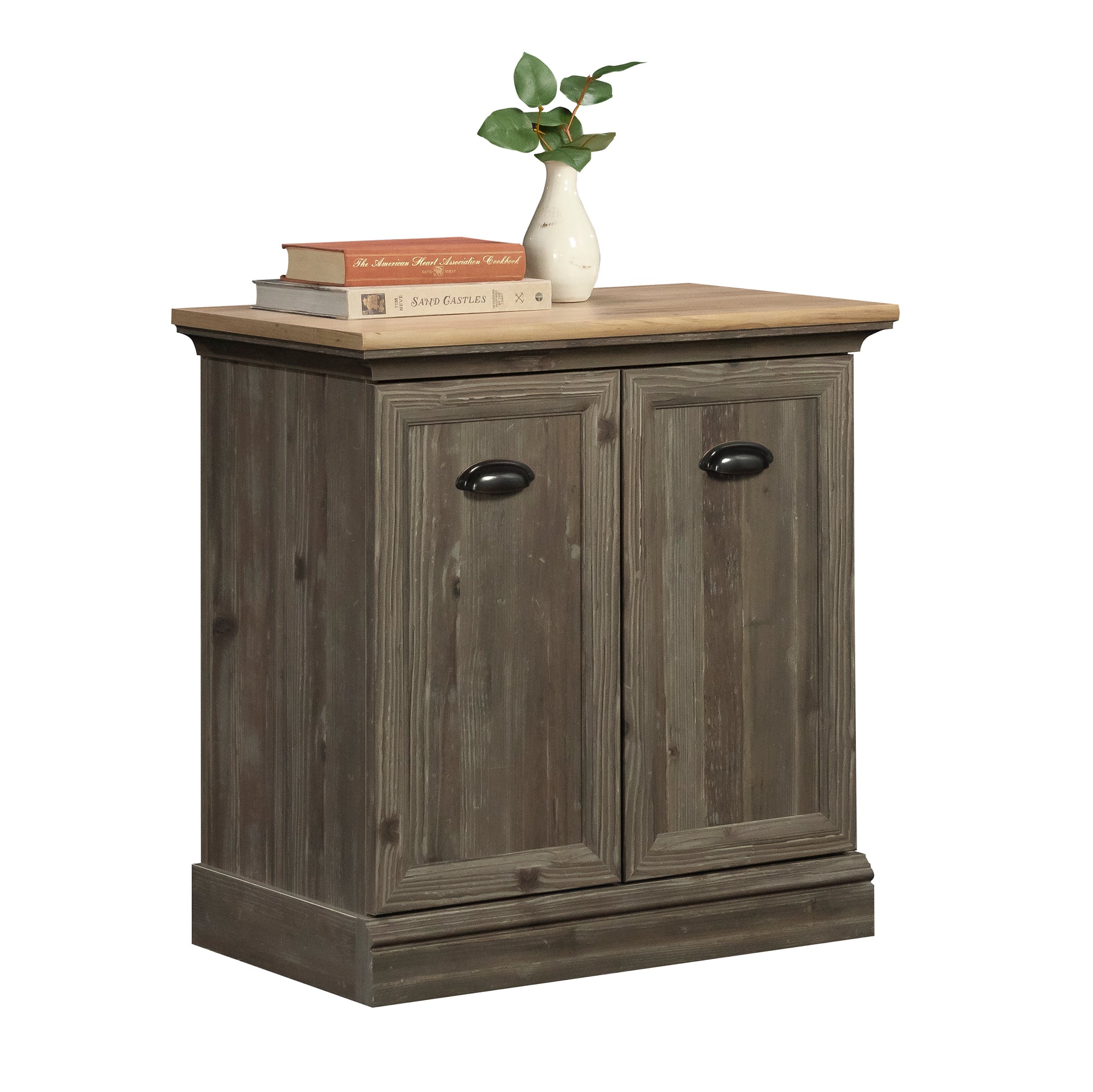 Utility Stand with Adjustable Shelves, Brown finish