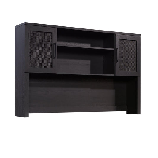 Coastal Hutch with Storage, Black finish