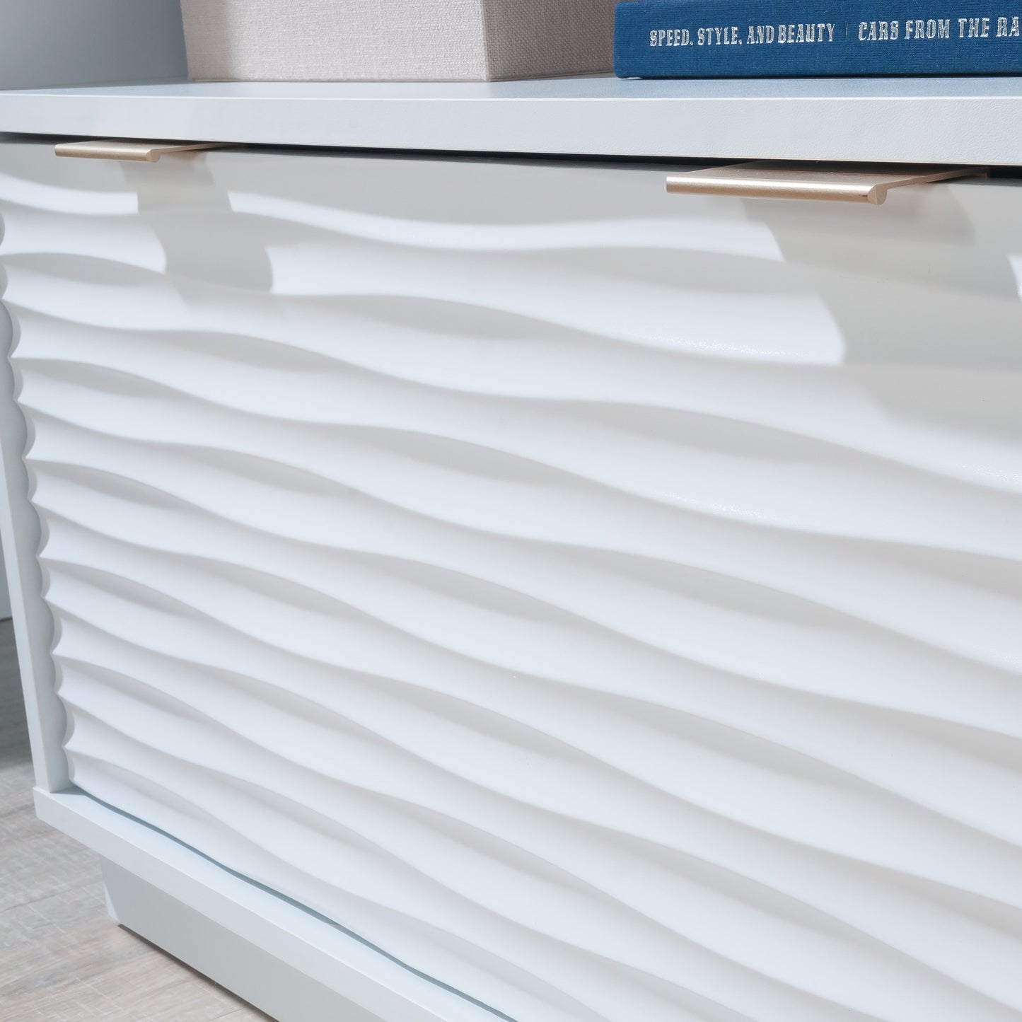 Coastal Bookcase With Lower Drawer, White finish - Storage & Display Shelving