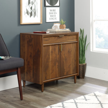 Mid-Century Brown File Cabinet - 29.5" Storage for Home Office