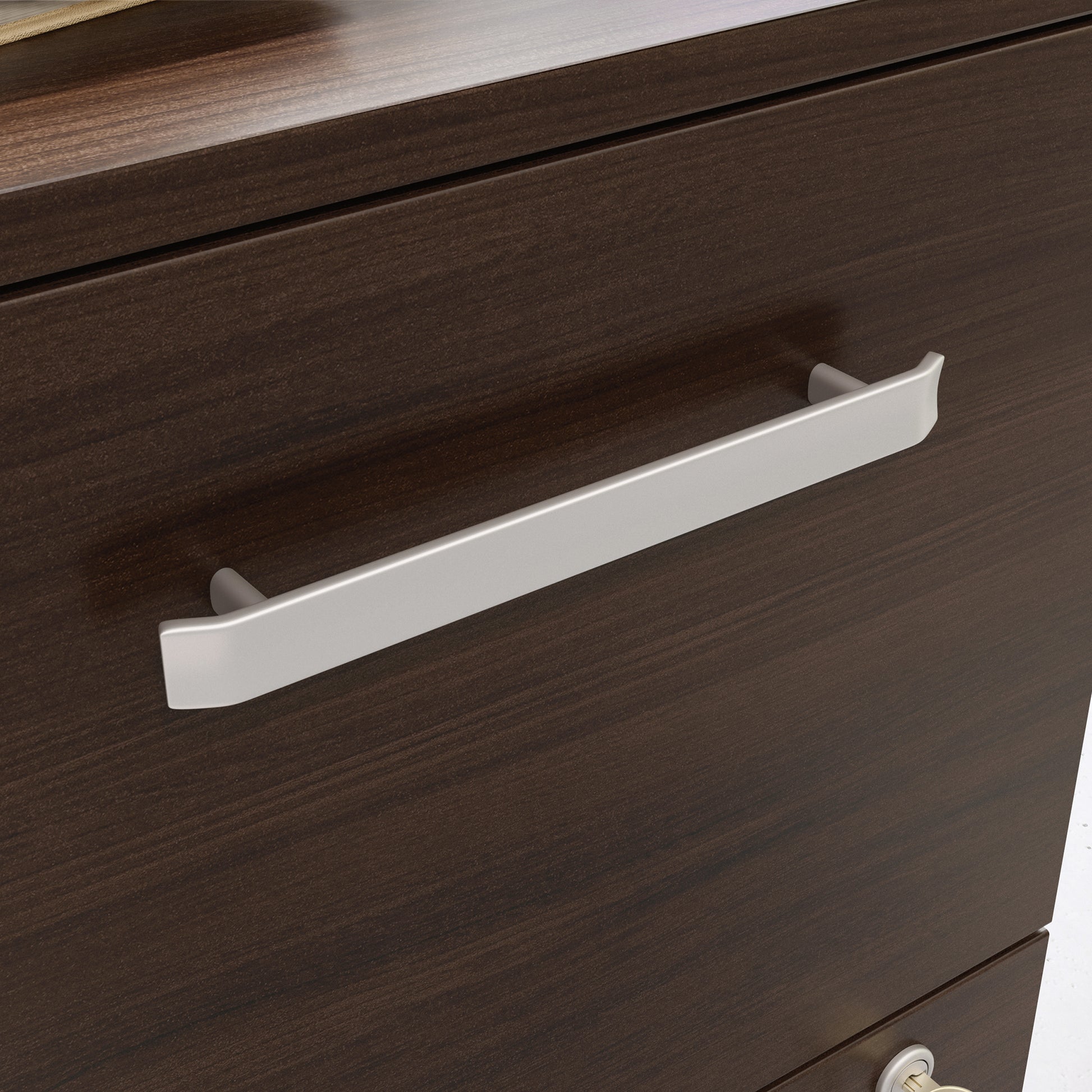 Brown Mobile File Cabinet - 1-2 Drawer Office Storage for Home Office