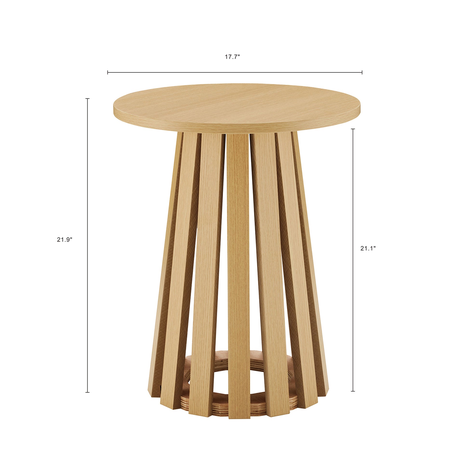 Light Oak End Table Set - Modern Living Room Tables