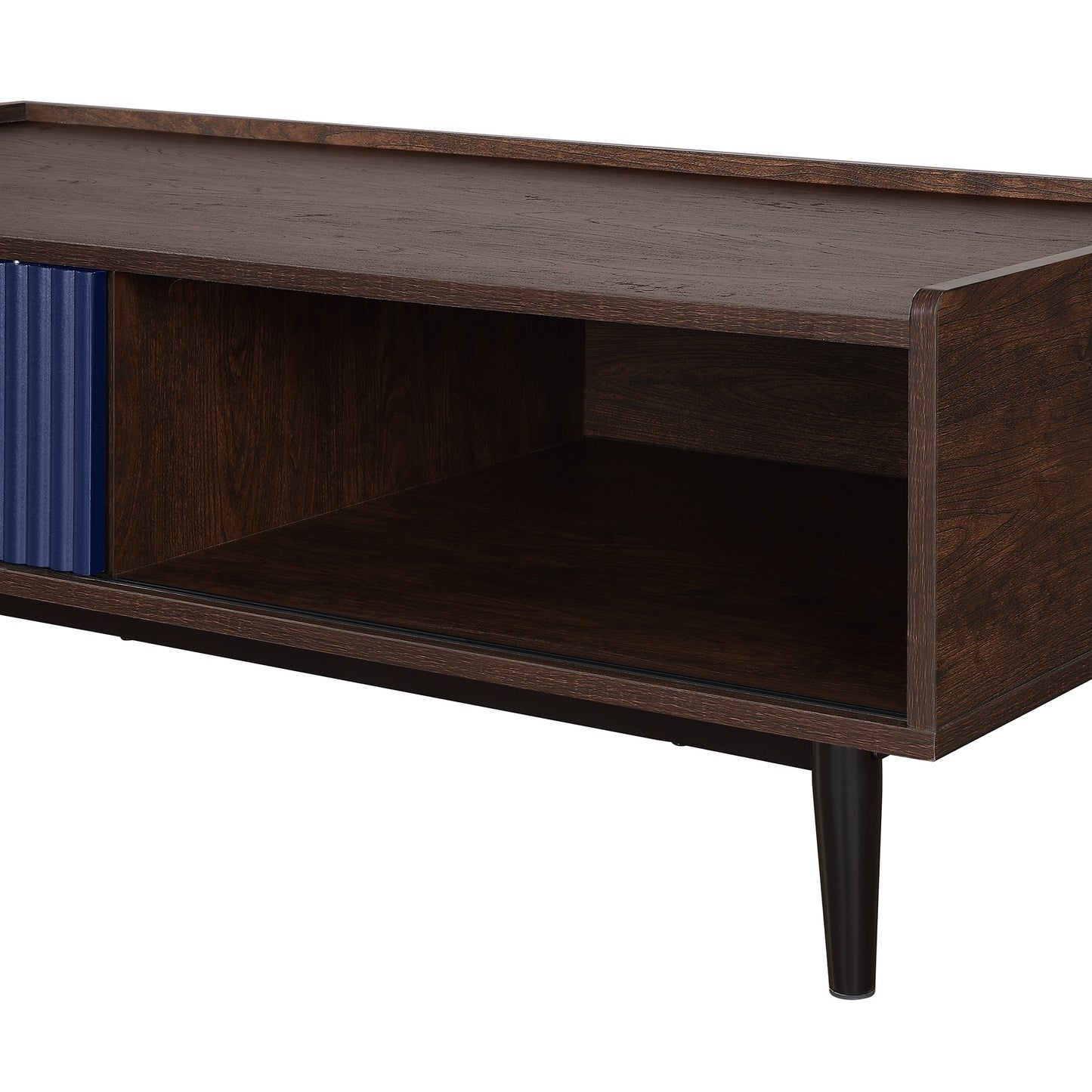 Navy Blue Mid-Century Coffee Table - 47.24" Length