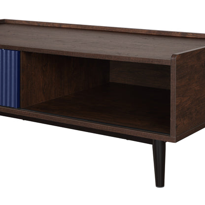 Navy Blue Mid-Century Coffee Table - 47.24" Length