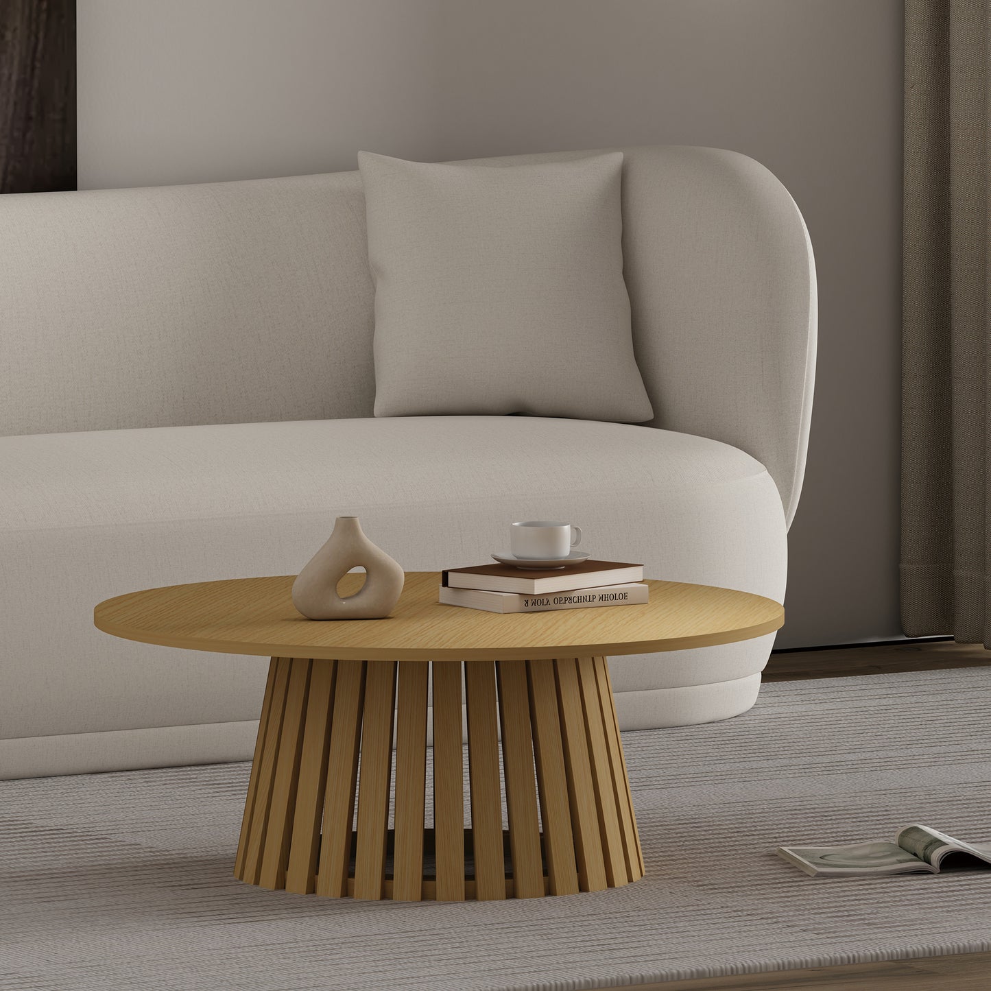 Light Oak Coffee Table - Modern & Stylish Design