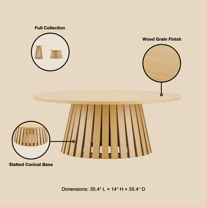 Light Oak Coffee Table - Modern & Stylish Design