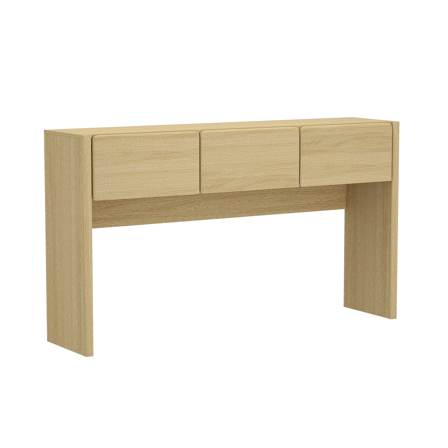 60" Oak Console Table - Entryway Storage Table
