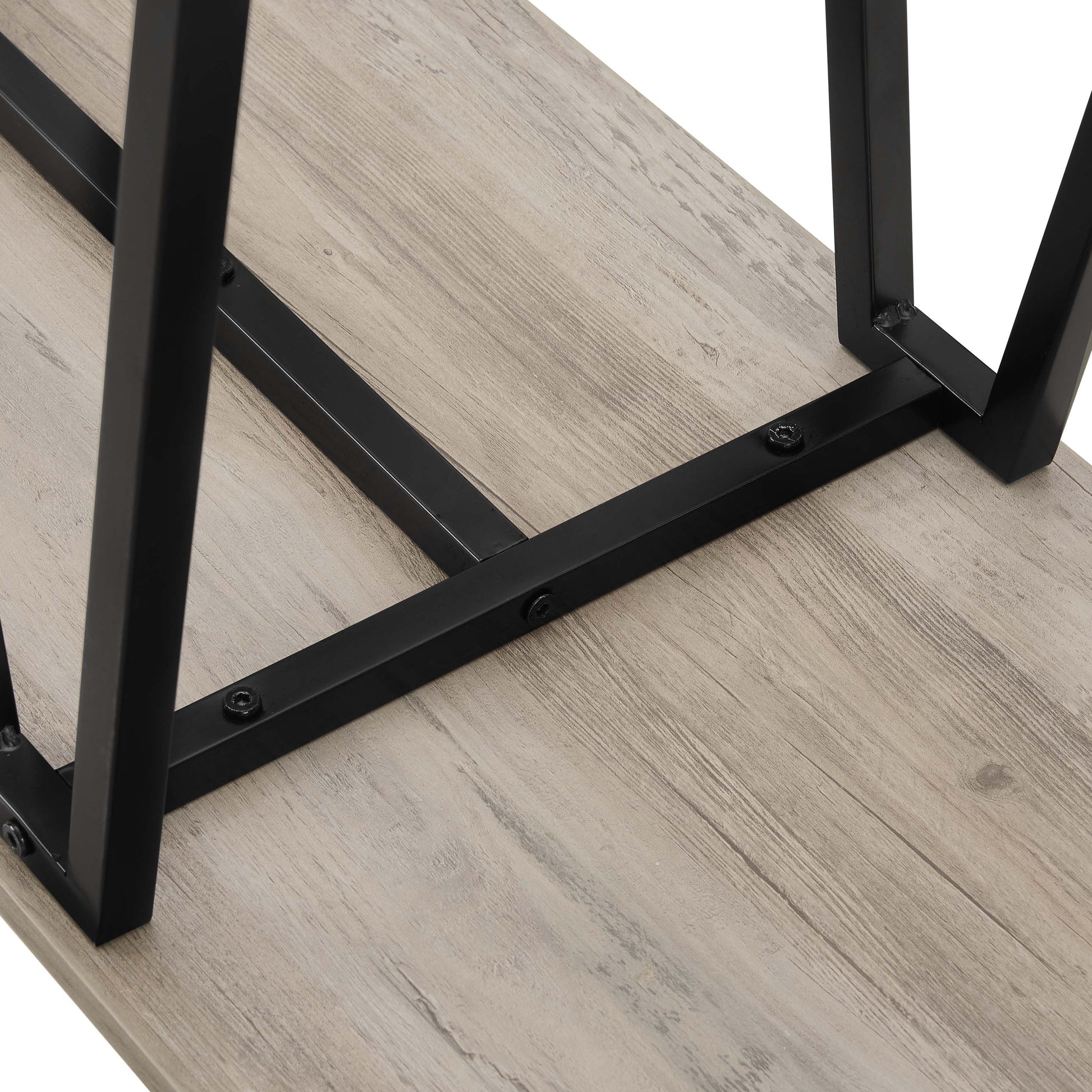 Grey MDF Console Table - Display & Storage