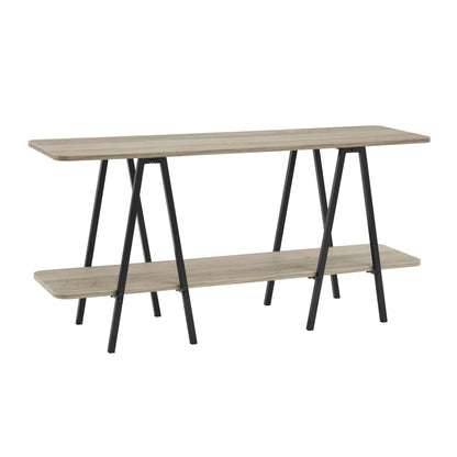 Grey MDF Console Table - Display & Storage
