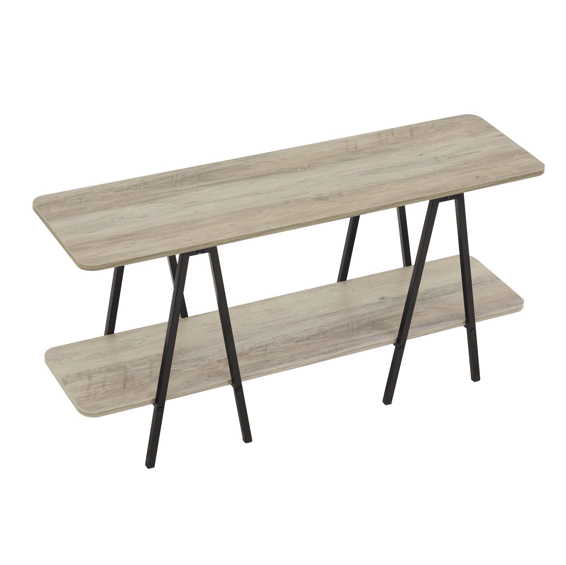 Grey MDF Console Table - Display & Storage