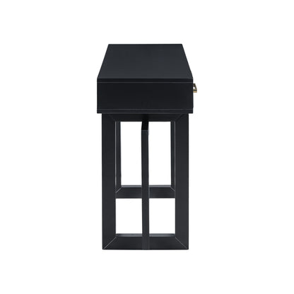 Black Artsy Console Table with Drawers - 57" Long