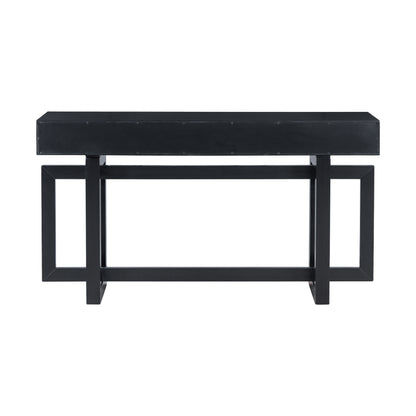 Black Artsy Console Table with Drawers - 57" Long