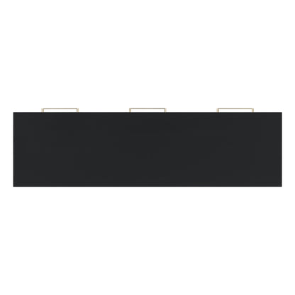 Black Artsy Console Table with Drawers - 57" Long