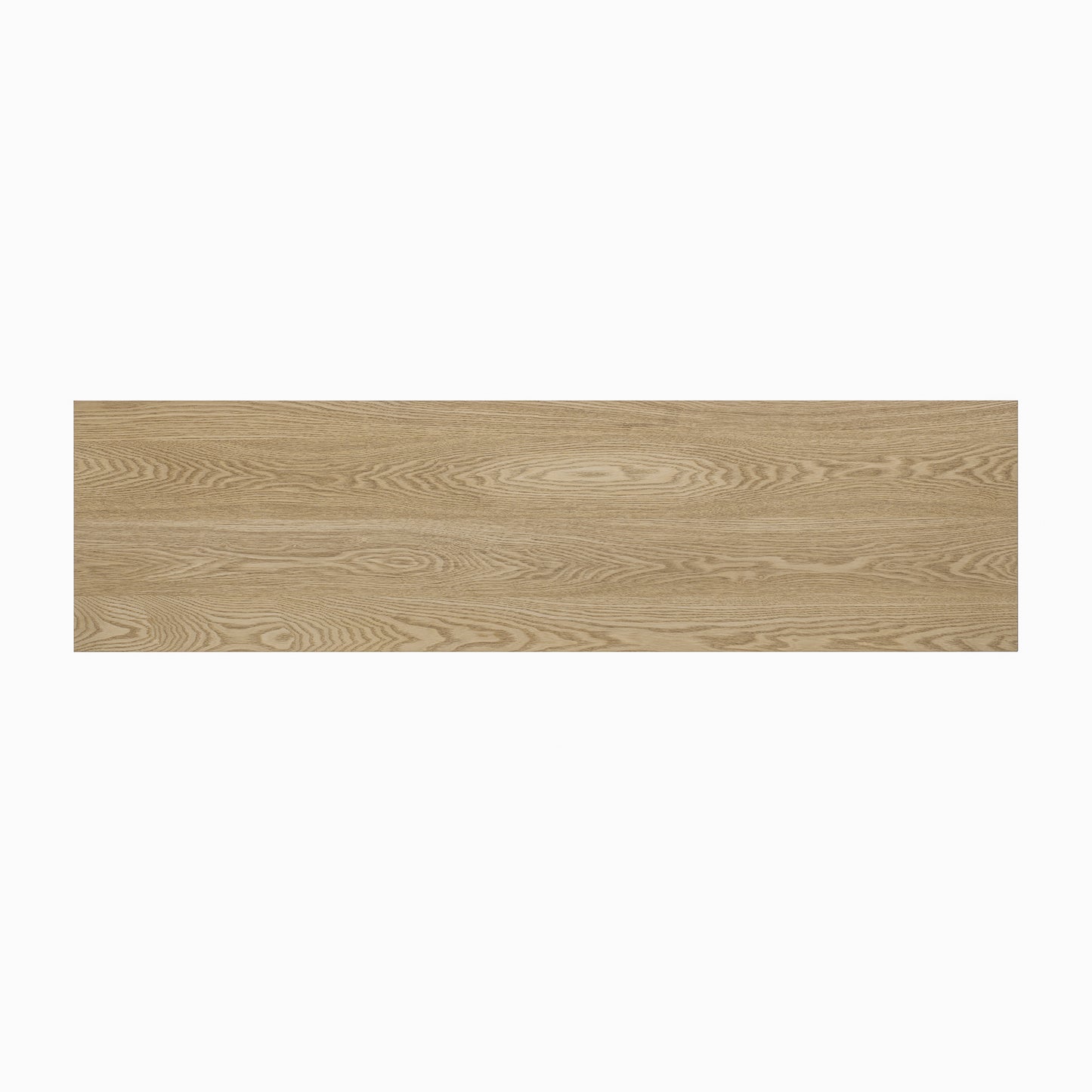 Natural Ash Veneer Console Table with Shelf - 60" x 15.7"