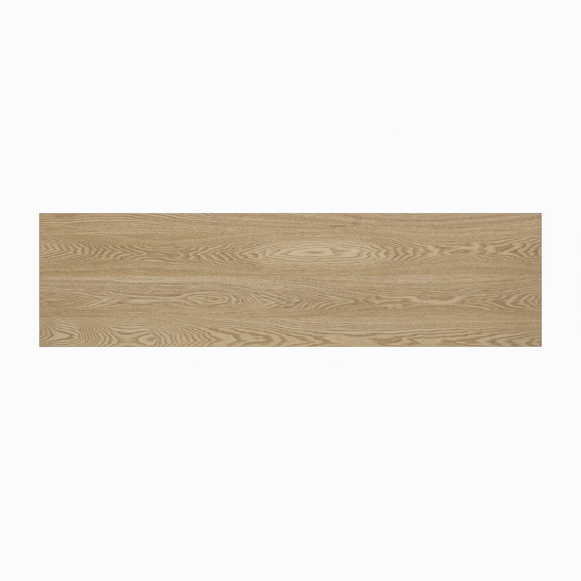 Natural Ash Veneer Console Table with Shelf - 60" x 15.7"