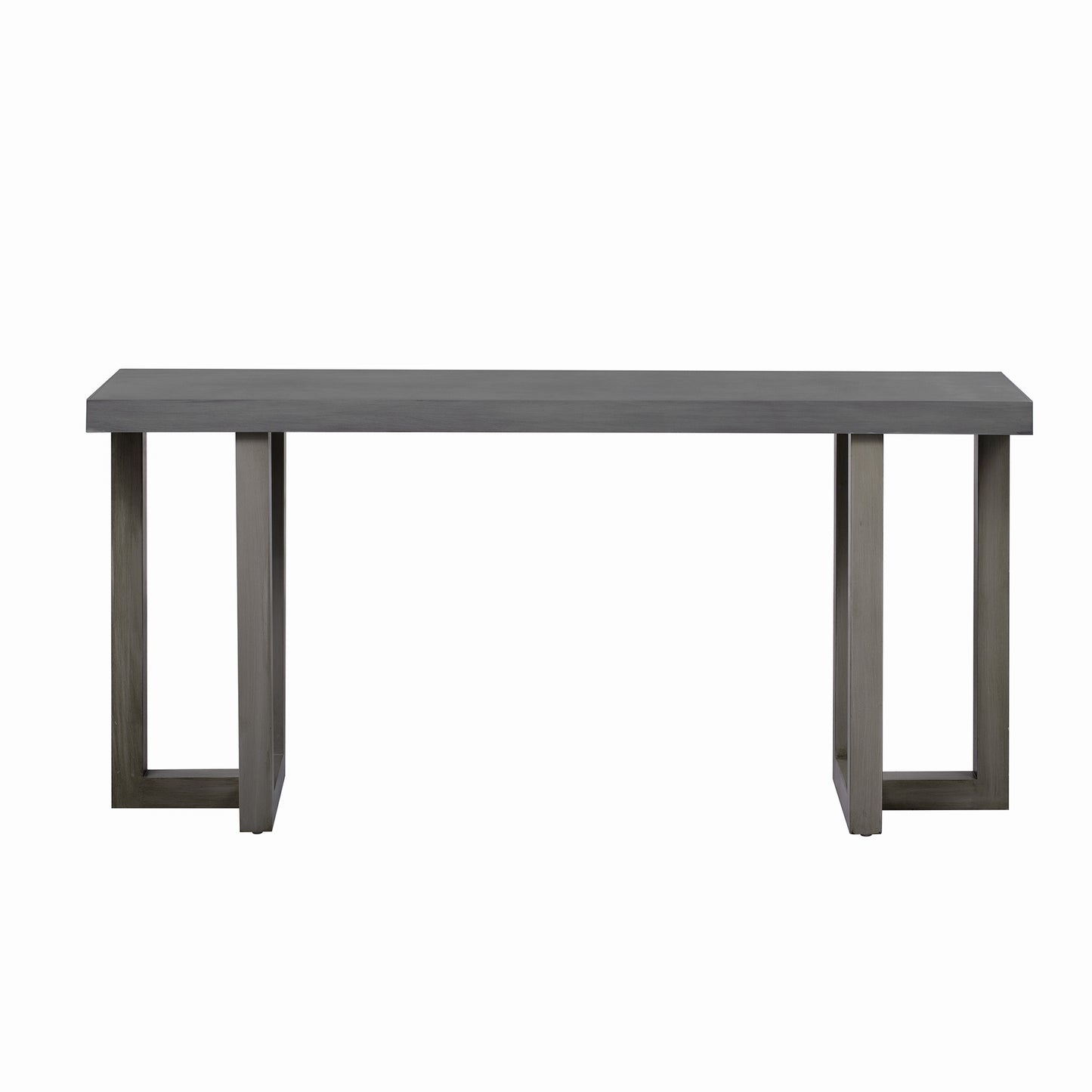 Geometric Console Table with Pine Legs for Entryway or Living Room