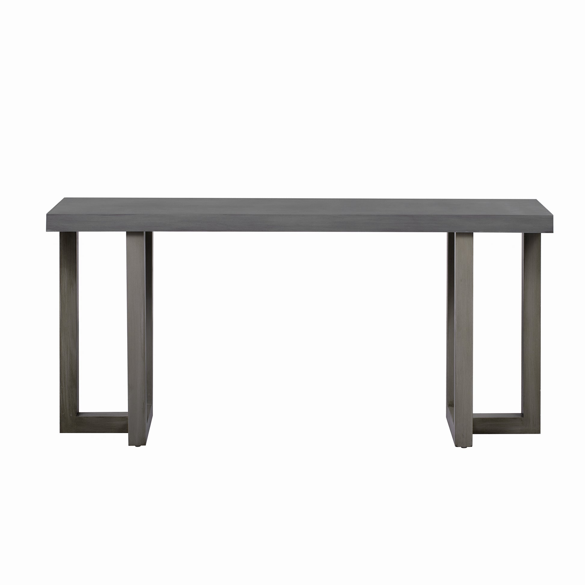 Geometric Console Table with Pine Legs for Entryway or Living Room