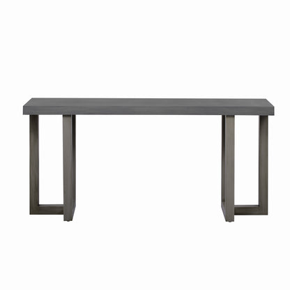 Geometric Console Table with Pine Legs for Entryway or Living Room