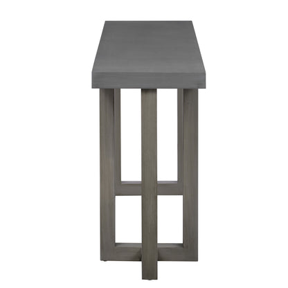 Geometric Console Table with Pine Legs for Entryway or Living Room