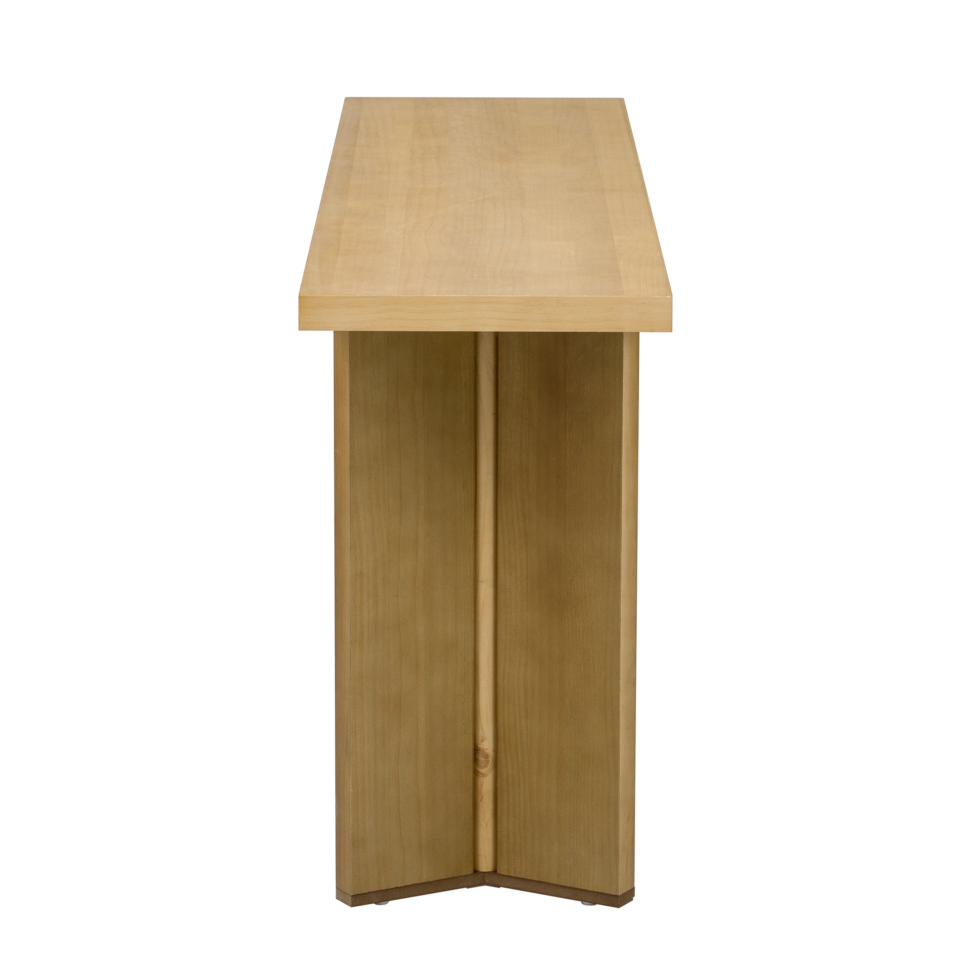 Natural Pine Console Table - Small Living Room Desk