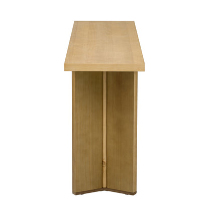 Natural Pine Console Table - Small Living Room Desk