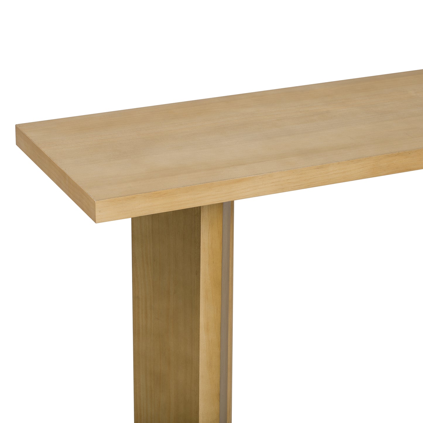 Natural Pine Console Table - Small Living Room Desk