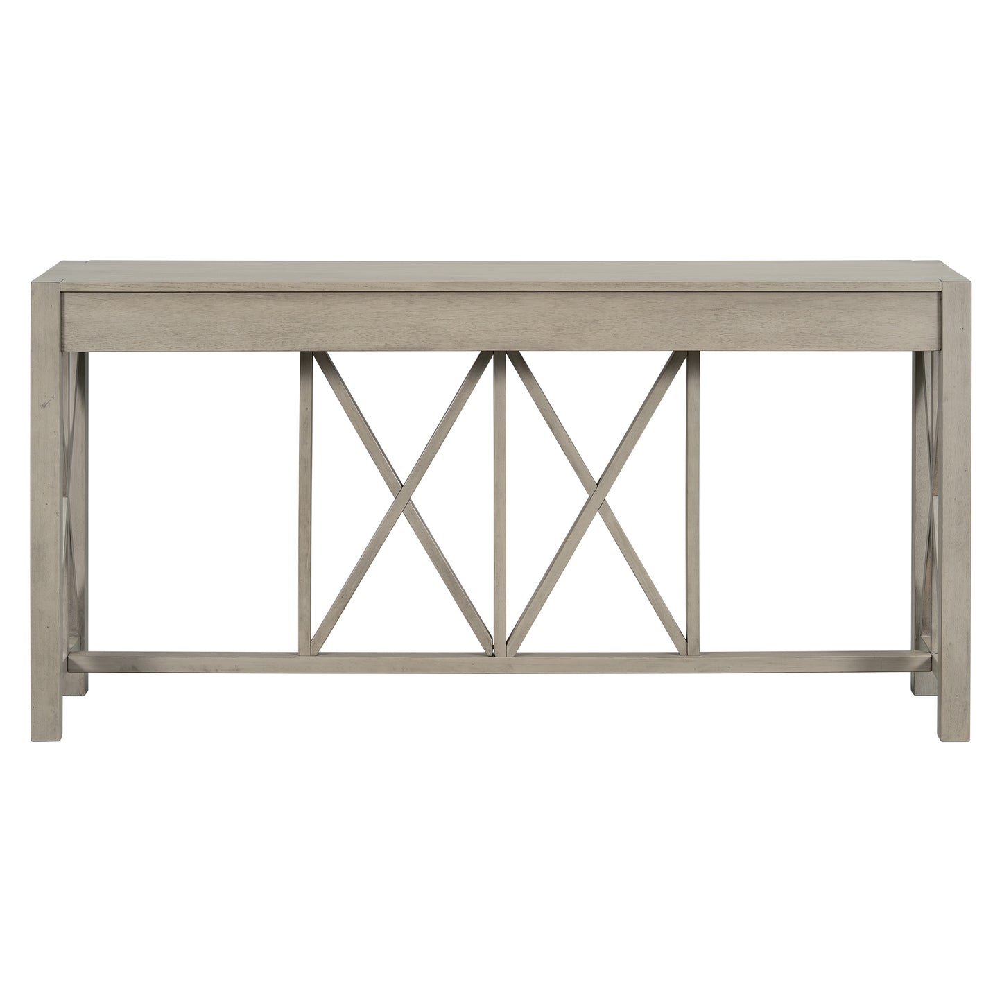 60 Inch Grey Acacia Console Table with Drawers