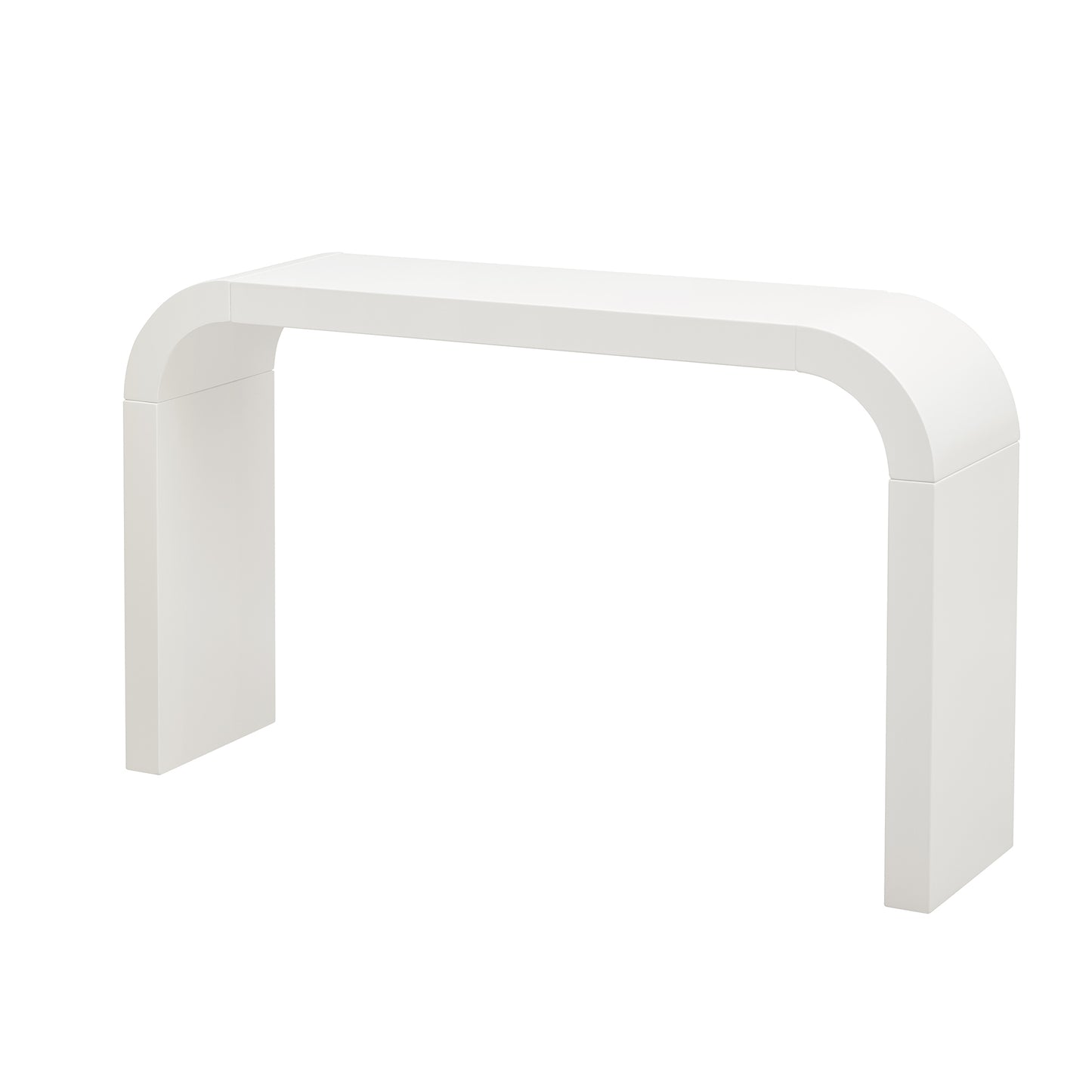 Cream White Console Table - 52" Modern Design for Living Room