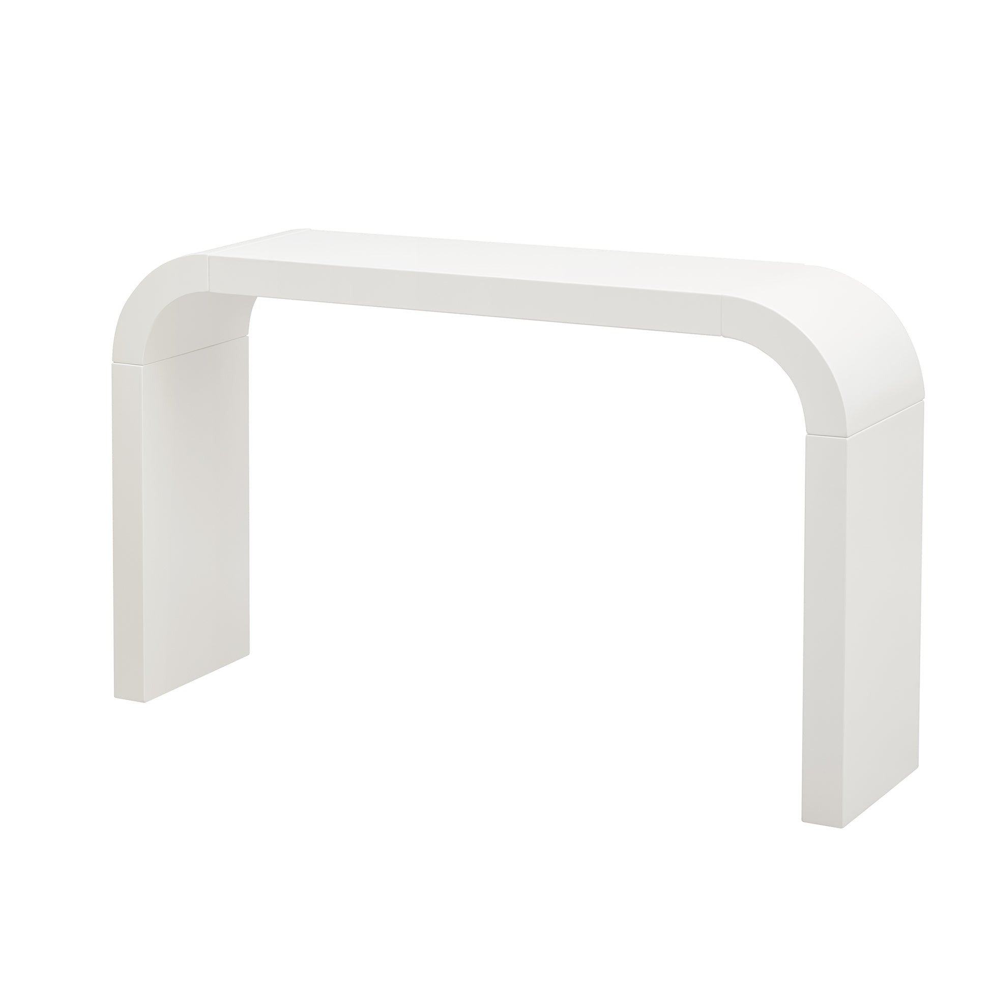 Cream White Console Table - 52" Modern Design for Living Room