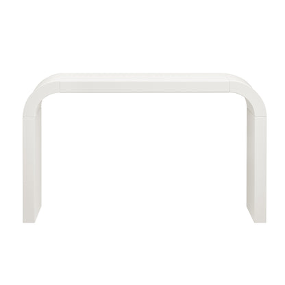 Cream White Console Table - 52" Modern Design for Living Room