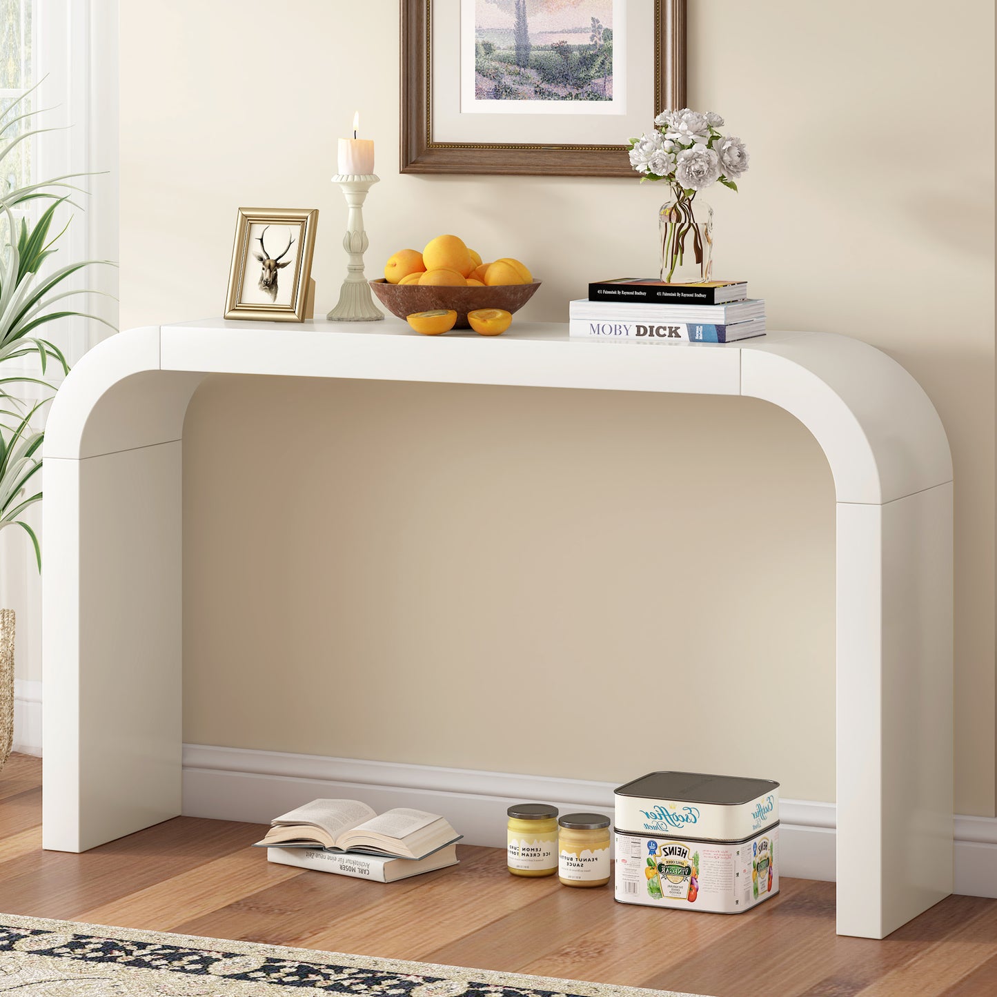 Modern Minimalist Console Table, Elegant and Versatile Design, Perfect for Living Room, Hallway, and Bedroom, Sturdy and Stable Frame
