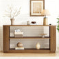 Mirod Modern Entryway Console Table - Slim Sofa Table with Open Shelf & Elegant Wood Grain, Multi-Functional Hallway Table for Living Room