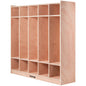 Preschool Cubby Lockers 5-Section Plywood Birch Coat Locker 15MM Thickness Kids Locker for Home 48.4 Inch High Durable Classroom Lockers for Toddlers and Kids Commercial or Personal Use
