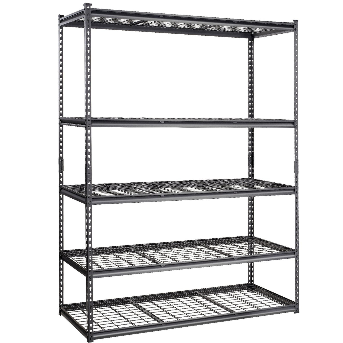 Heavy Duty 5-Tier Carbon Steel Shelving Unit - 2000 lb Capacity