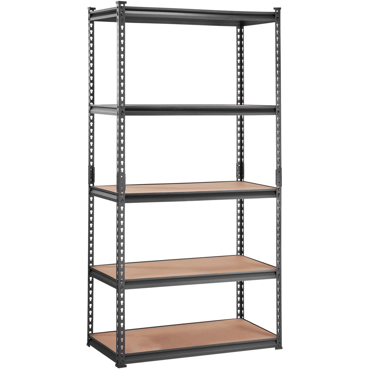 5-Tier Carbon Steel Garage Shelving Unit - 2000 lb Capacity