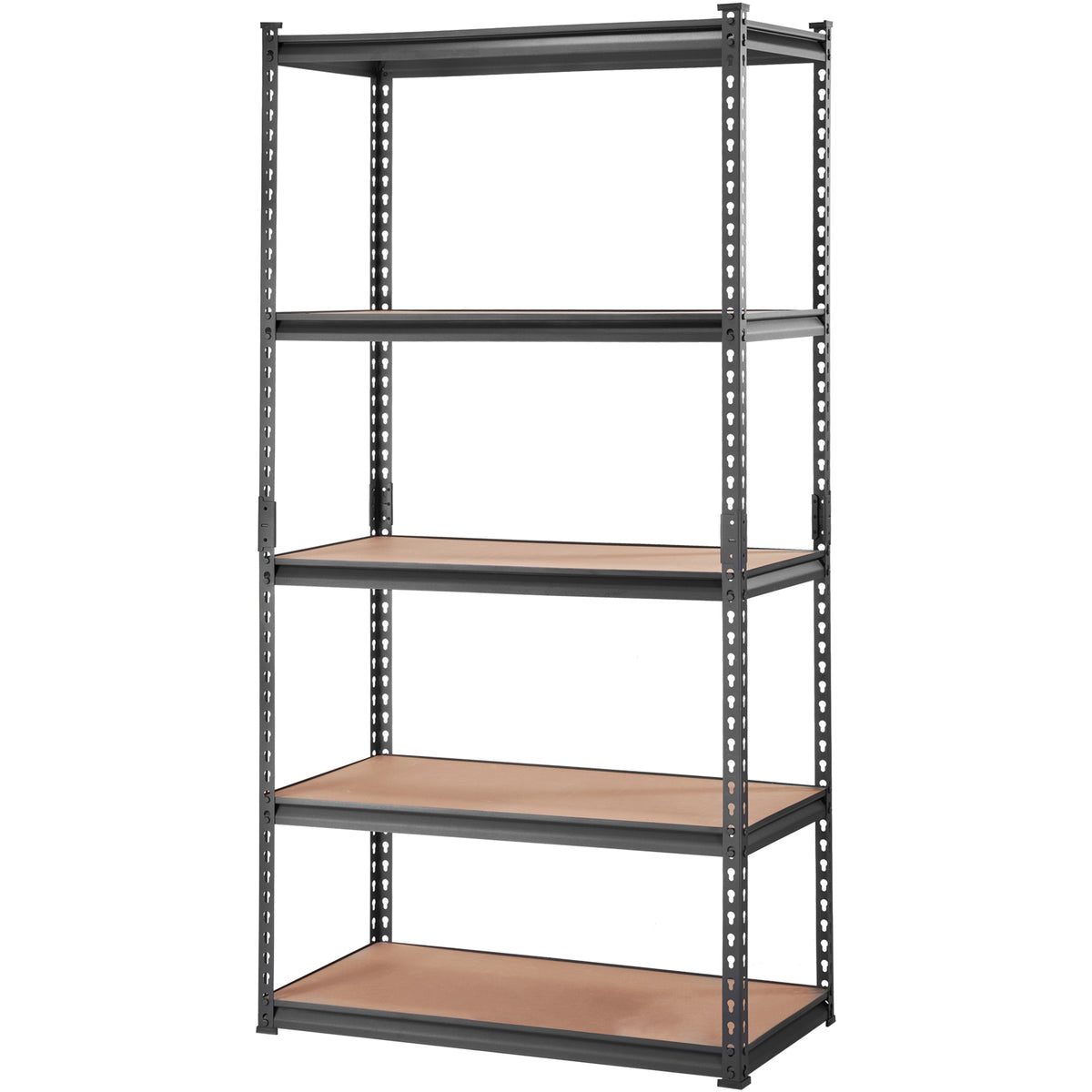 5-Tier Carbon Steel Garage Shelving Unit - 2000 lb Capacity