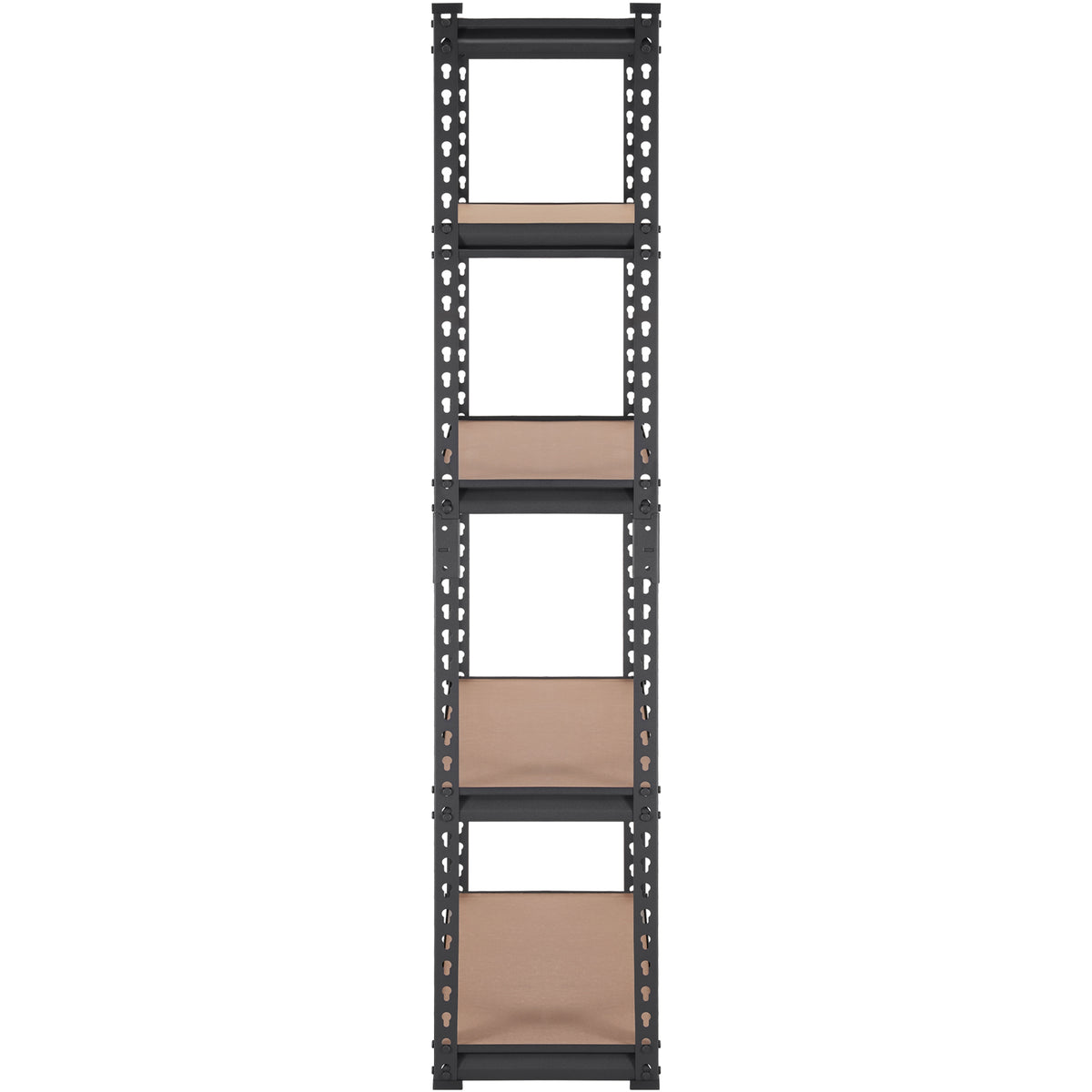 Heavy Duty 5-Tier Storage Shelving Unit - Black, 30"L x 12"W x 60"H for Living Room