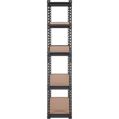 Heavy Duty 5-Tier Storage Shelving Unit - Black, 30"L x 12"W x 60"H for Living Room
