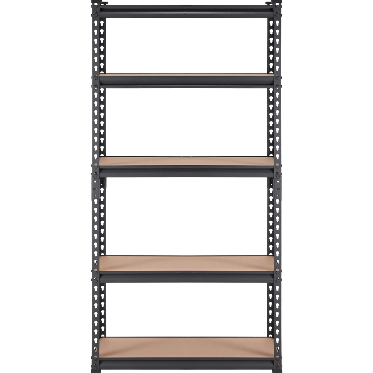 Heavy Duty 5-Tier Storage Shelving Unit - Black, 30"L x 12"W x 60"H for Living Room