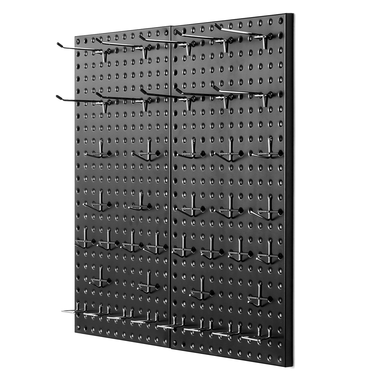 Metal Pegboard Panels 2 Pcs 24" x 12" Wall Organizer for Garage Tool Storage