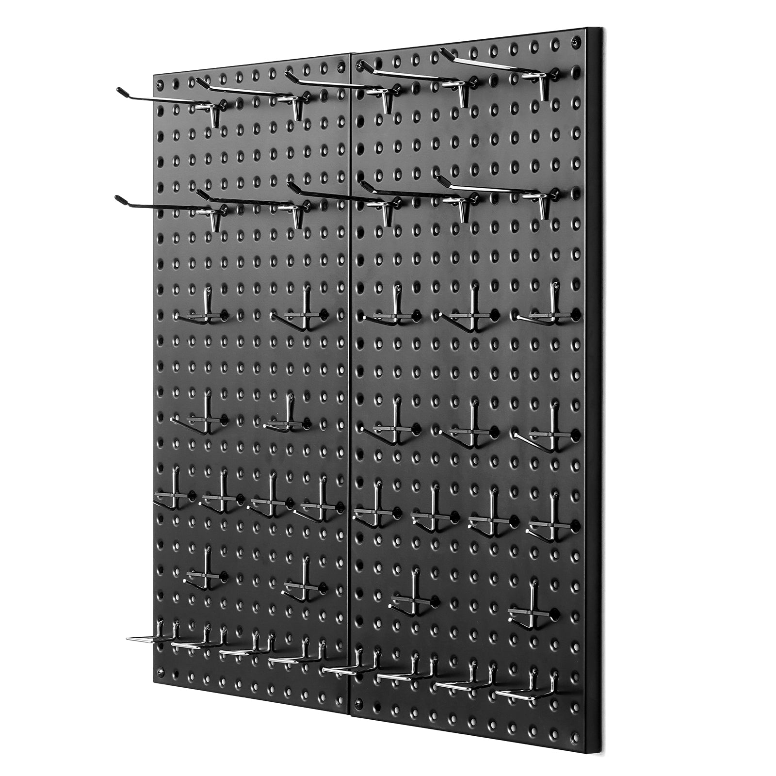 Metal Pegboard Panels 2 Pcs 24" x 12" Wall Organizer for Garage Tool Storage