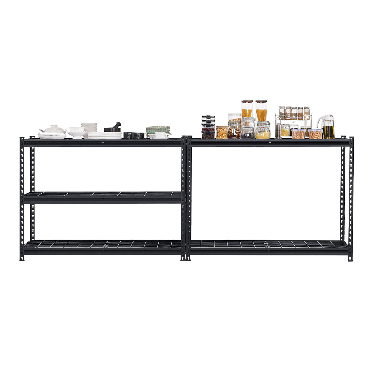 Heavy Duty 5 Tier Garage Shelving Units Stainless Steel