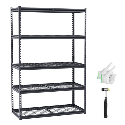 Storage Shelves 5 Tier Adjustable Heavy Duty Garage Shelving Units 3000 lbs
